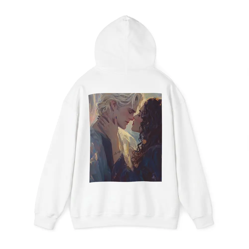 Fantasy Couple Romance Oil Painting Castle Background – Hoodies