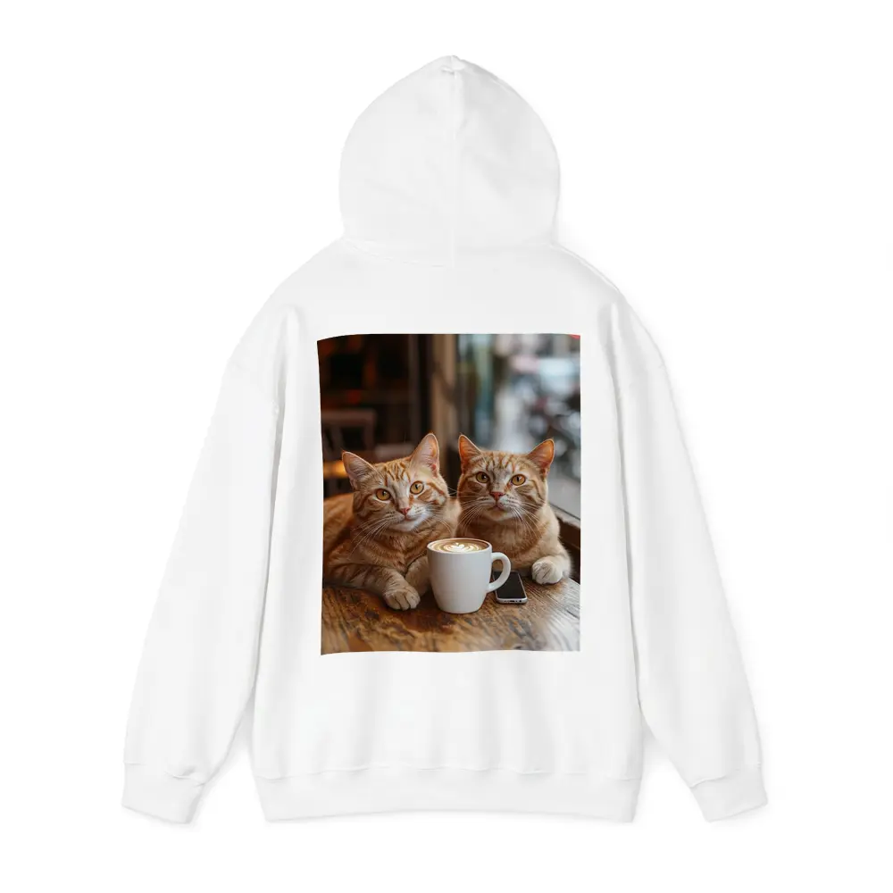 Two Ginger Cats Cafe Table Coffee – Hoodies