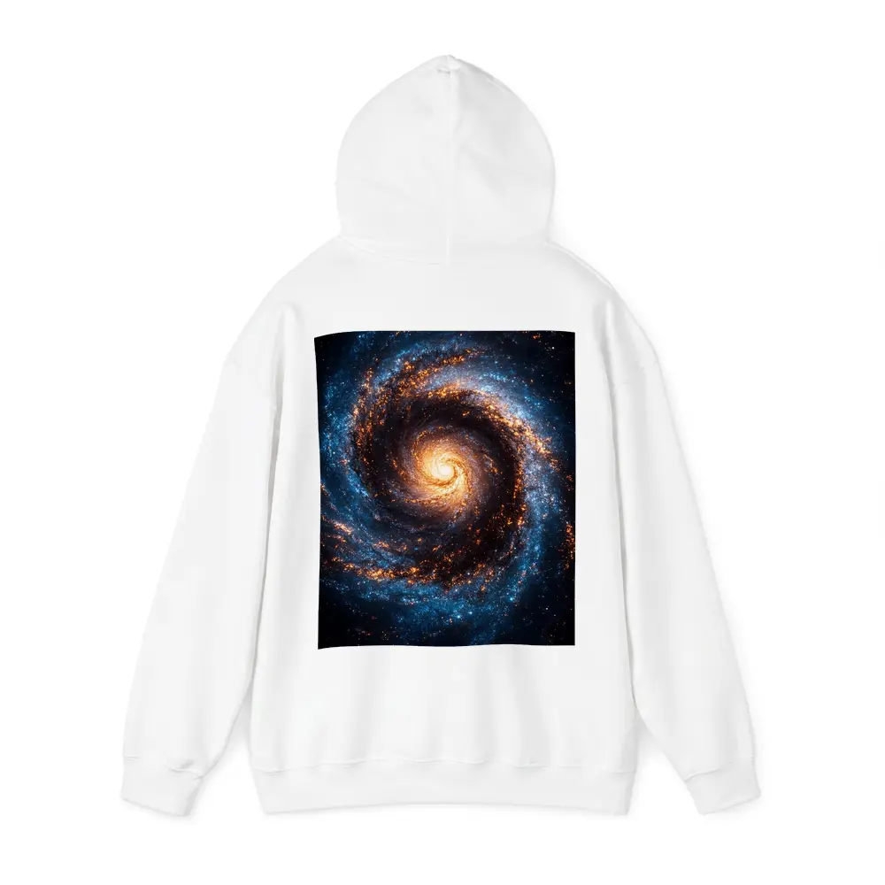 Spiral Galaxy Deep Space Blue Orange – Hoodies