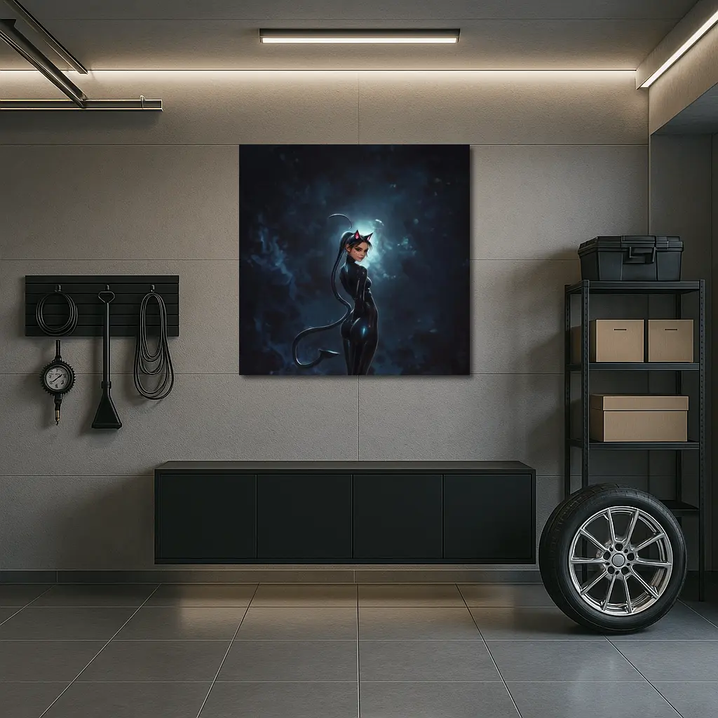 Catwoman Dark Night Sky Anime Art – Wall Art