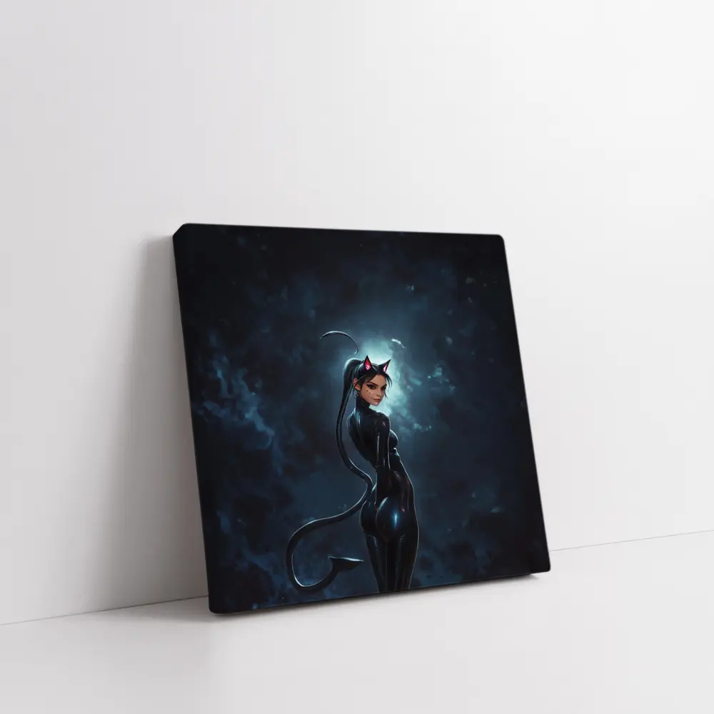 Catwoman Dark Night Sky Anime Art – Wall Art