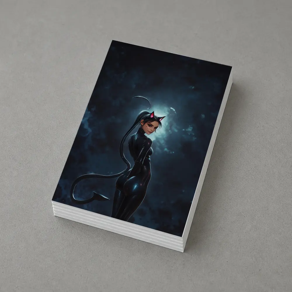 Catwoman Dark Night Sky Anime Art – Postcards