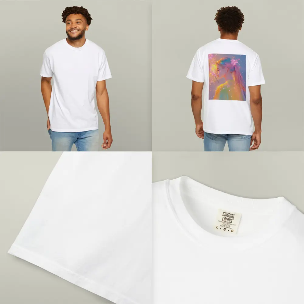 Pastel Anime Girl Cherry Blossoms Fantasy Art – T-Shirts