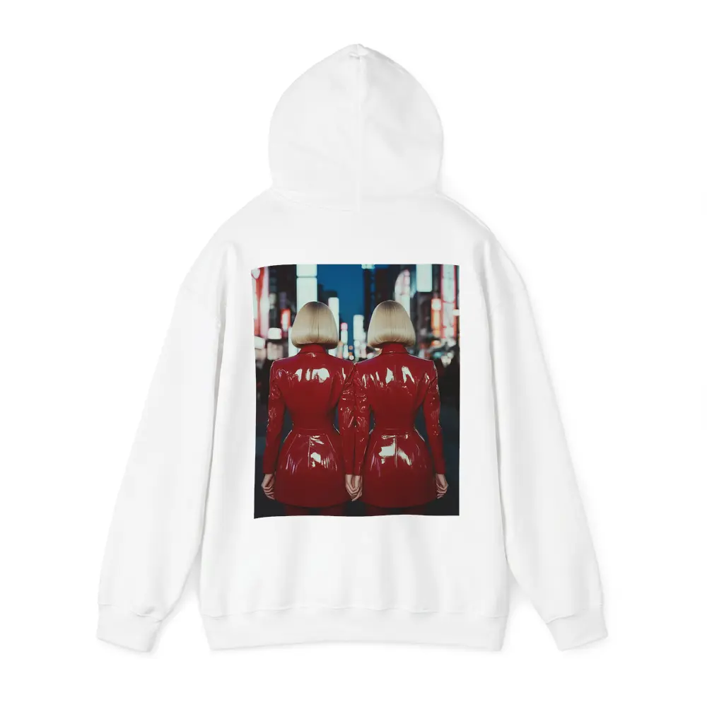 Twin Women Red Latex City Night – Hoodies