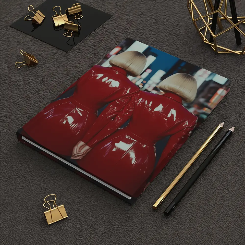 Twin Women Red Latex City Night – Notebooks