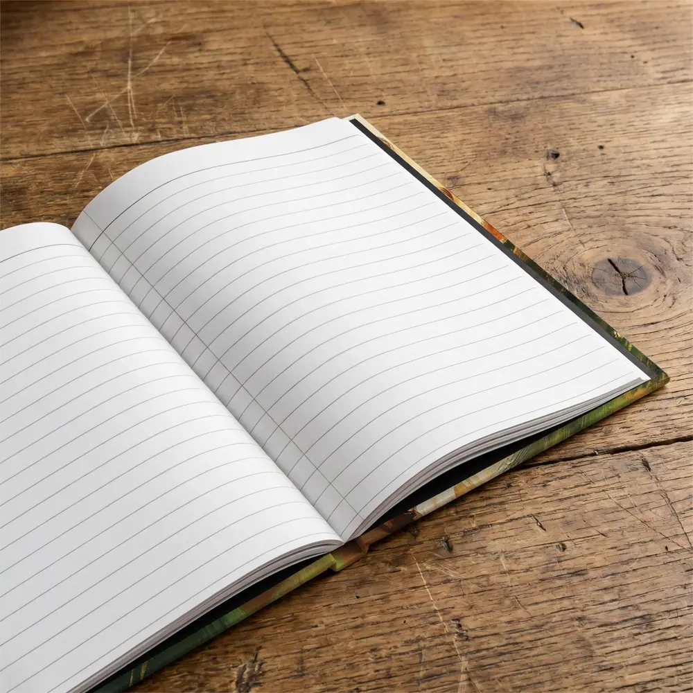 Happy Golden Retriever Running Through Green Fields – Notebooks