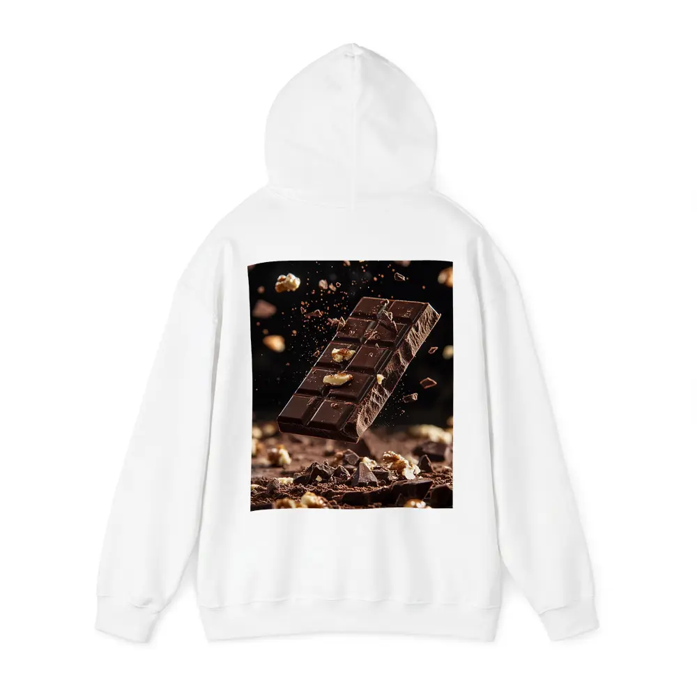 Dark Chocolate Bar With Walnuts Exploding – Hoodies