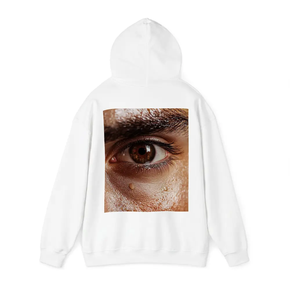 Close Up Human Eye With Water Drops – Hoodies