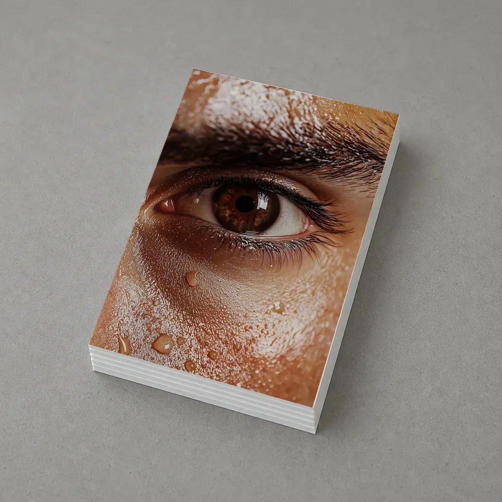 Close Up Human Eye With Water Drops – Postcards