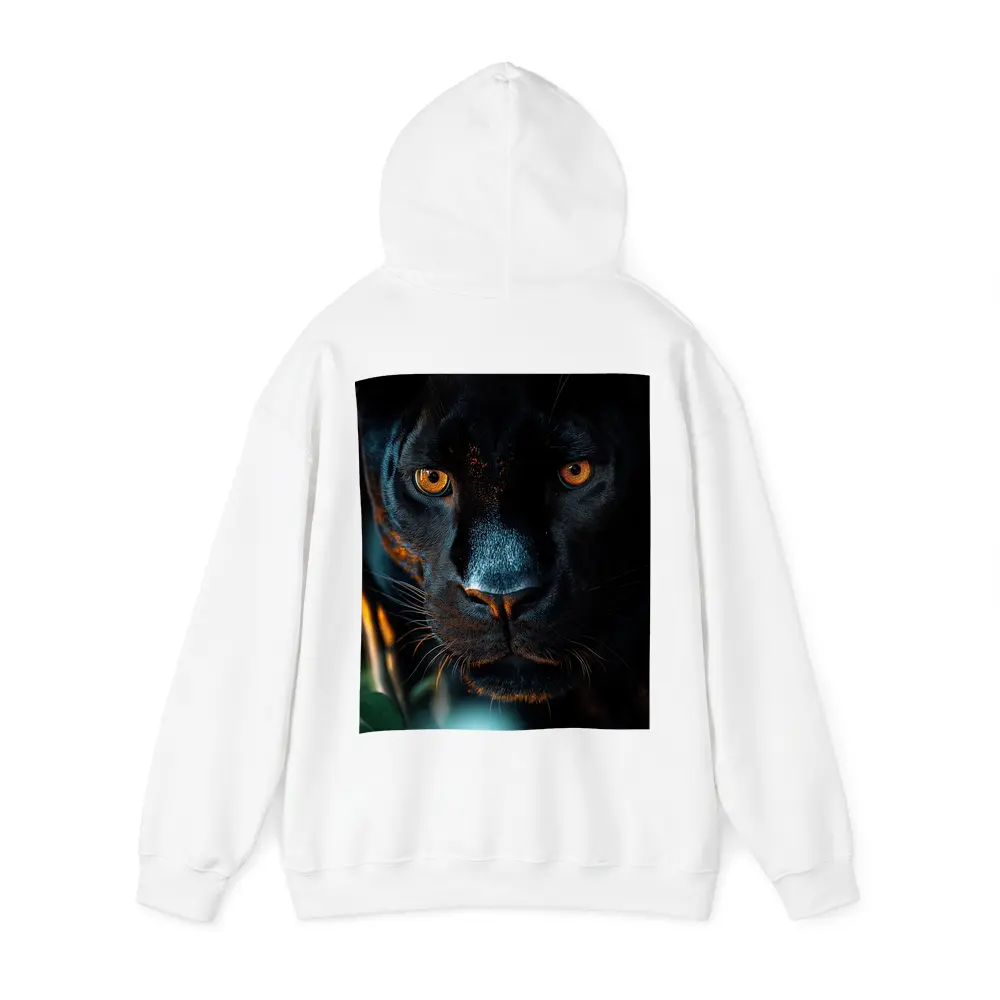 Black Panther Close Up Green Jungle Background – Hoodies