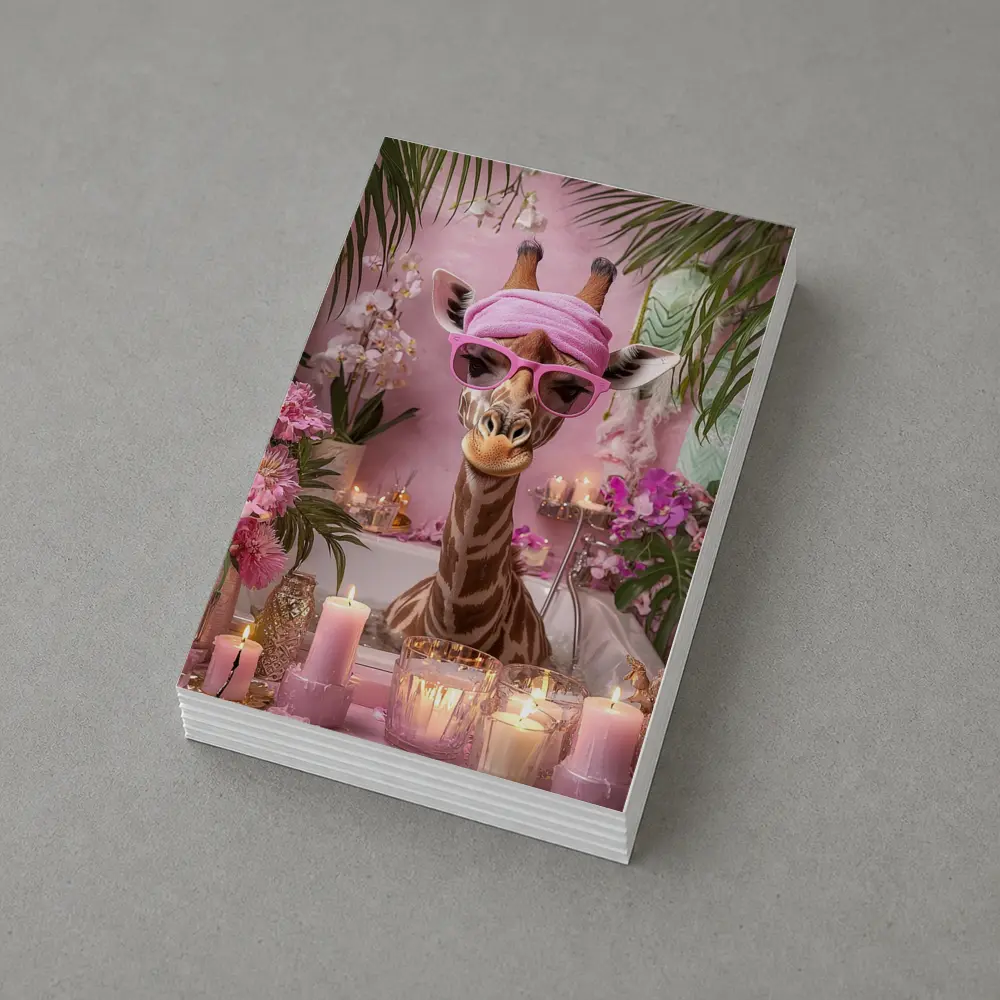 Giraffe Spa Day Pink Bathroom Candles – Postcards