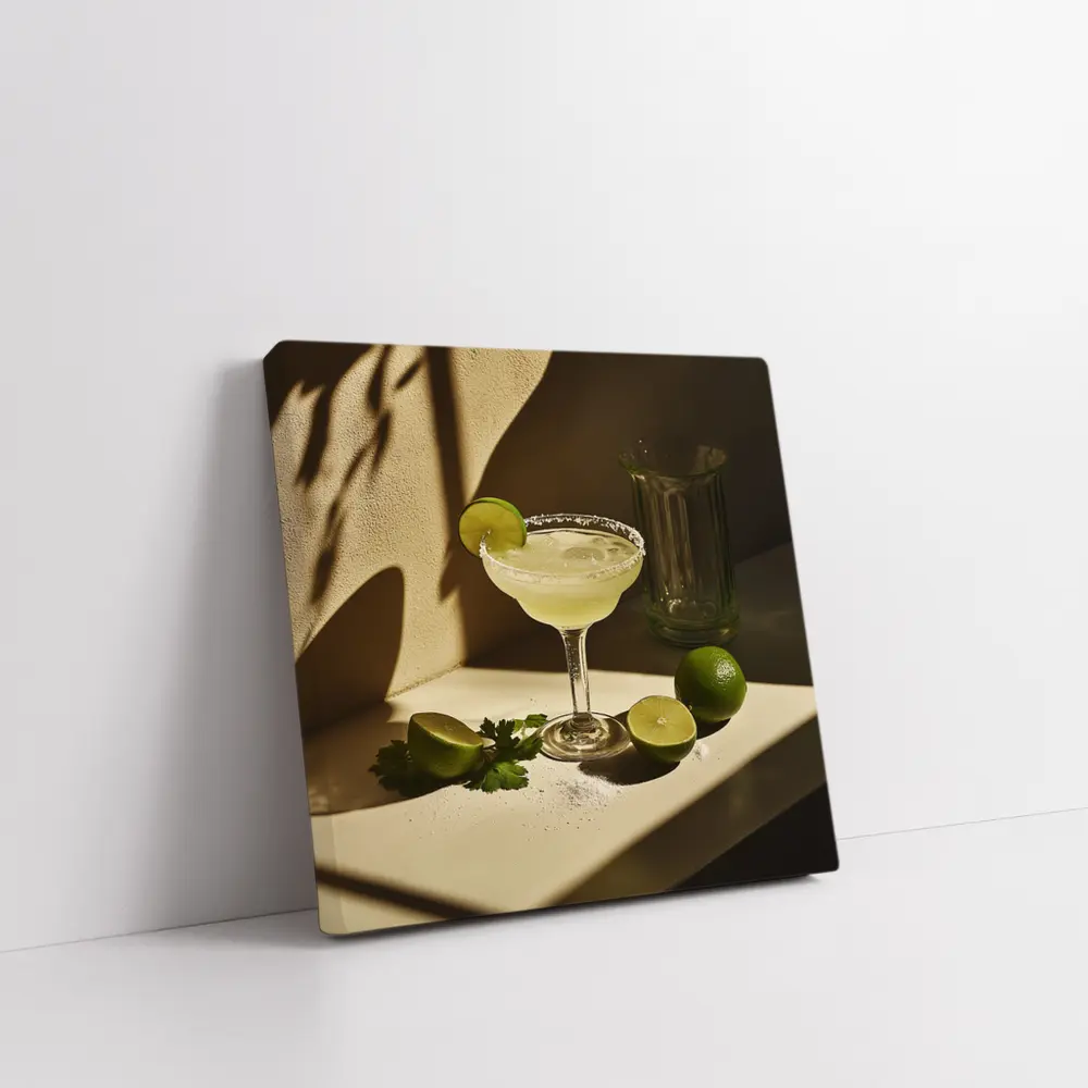 Margarita Cocktail Glass Lime Salt Warm – Wall Art