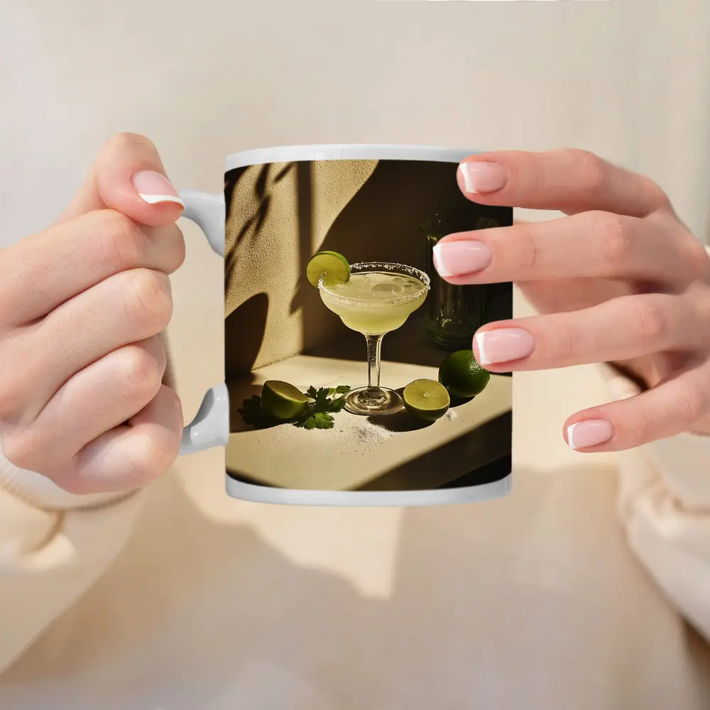 Margarita Cocktail Glass Lime Salt Warm – Mugs
