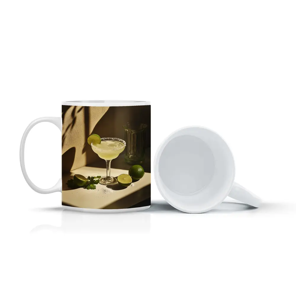 Margarita Cocktail Glass Lime Salt Warm – Mugs