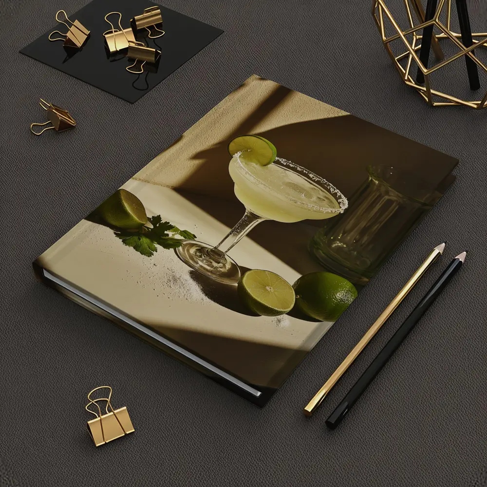 Margarita Cocktail Glass Lime Salt Warm – Notebooks