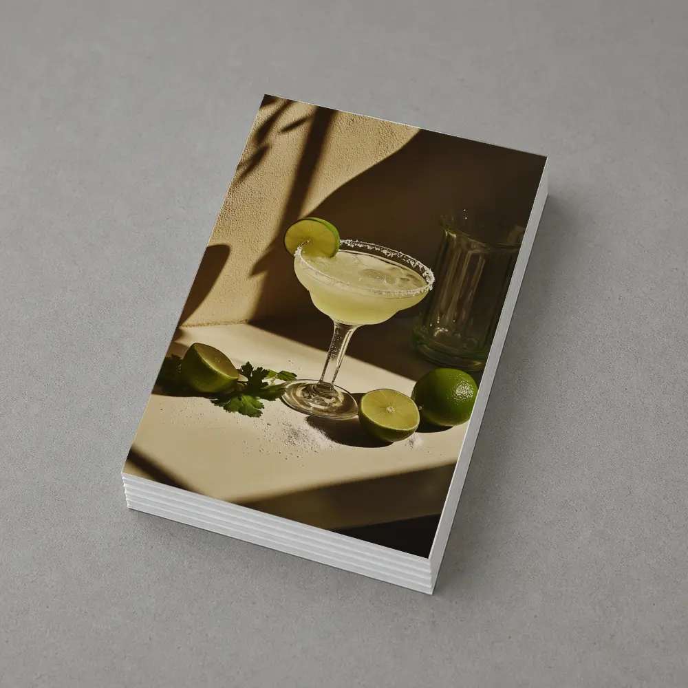 Margarita Cocktail Glass Lime Salt Warm – Postcards
