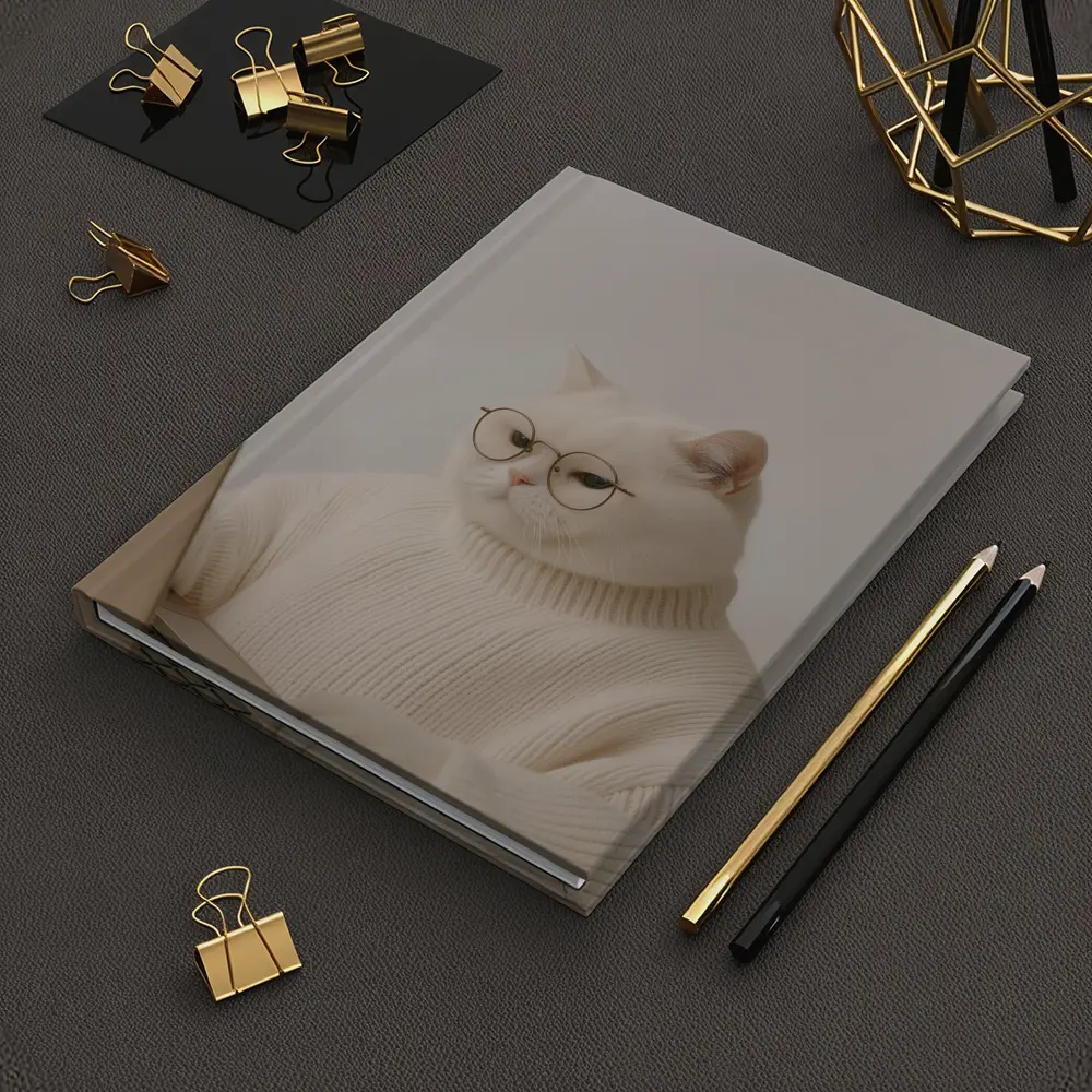 White Cat Glasses Turtleneck Sweater Laptop – Notebooks