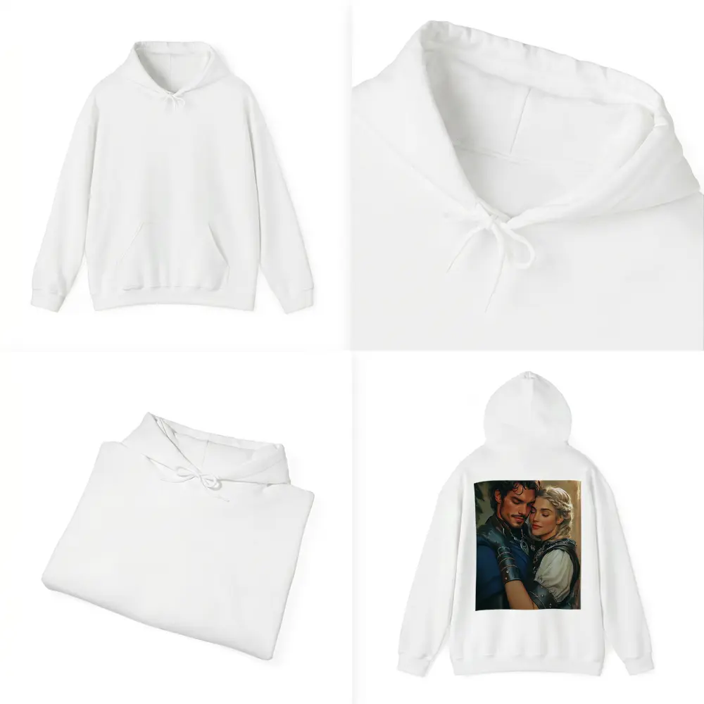 Medieval Fantasy Couple Romantic Digital Art – Hoodies