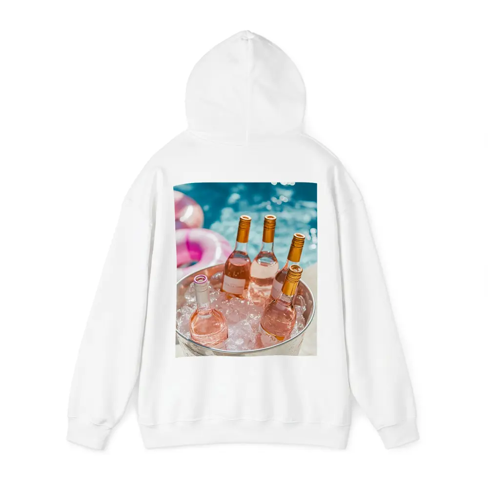 Rose Wine Bottles Chilling Pool Party – Hoodies
