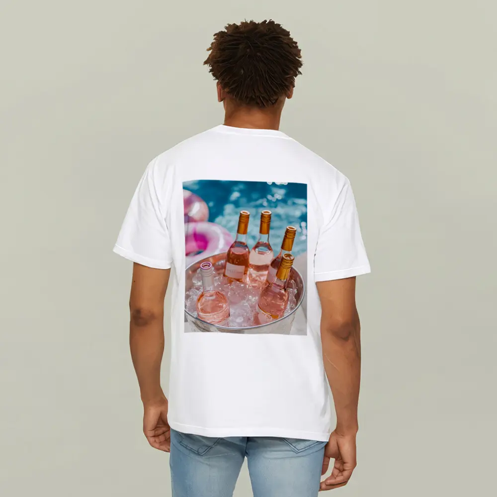 Rose Wine Bottles Chilling Pool Party – T-Shirts