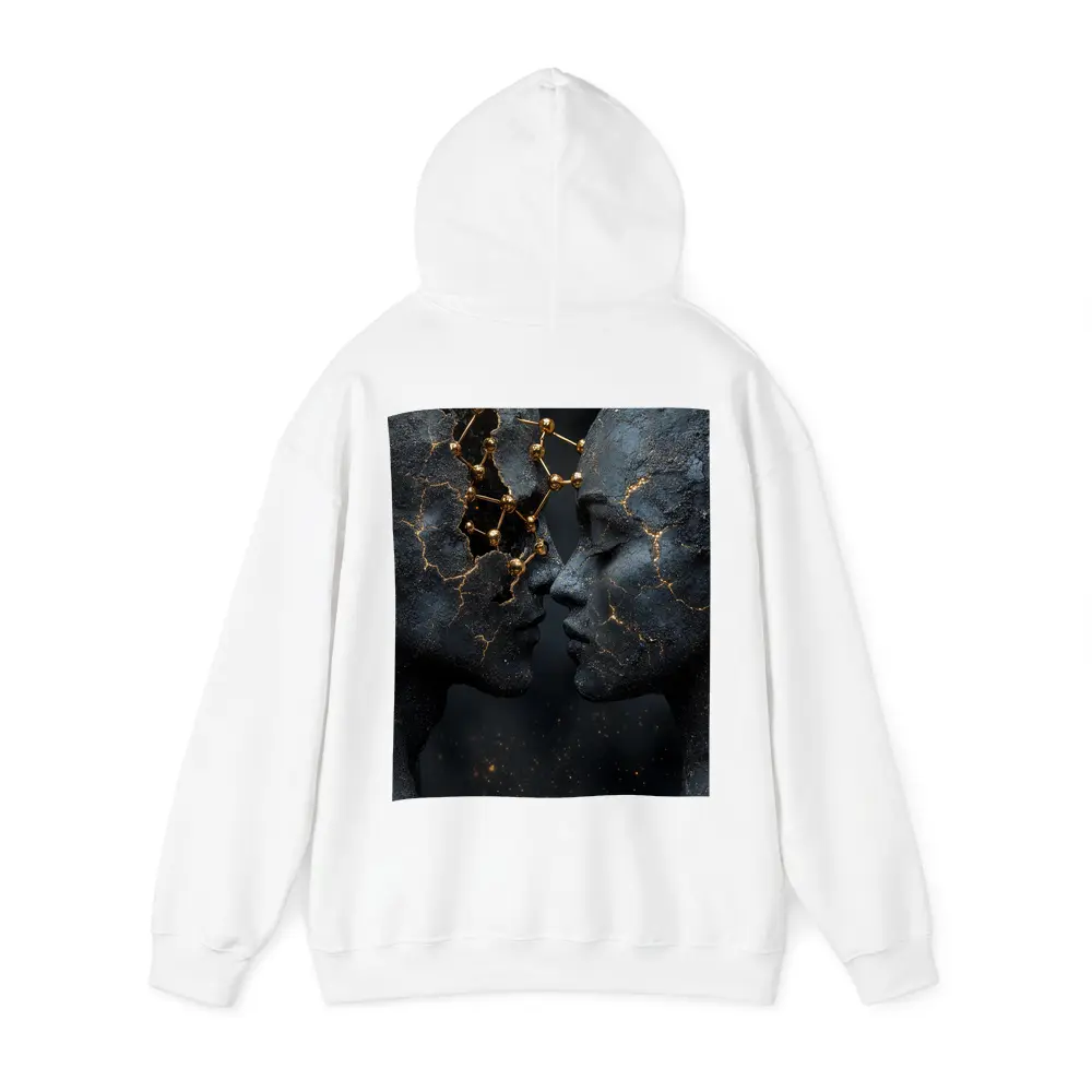 Two Stone Faces Gold Constellation Dark – Hoodies