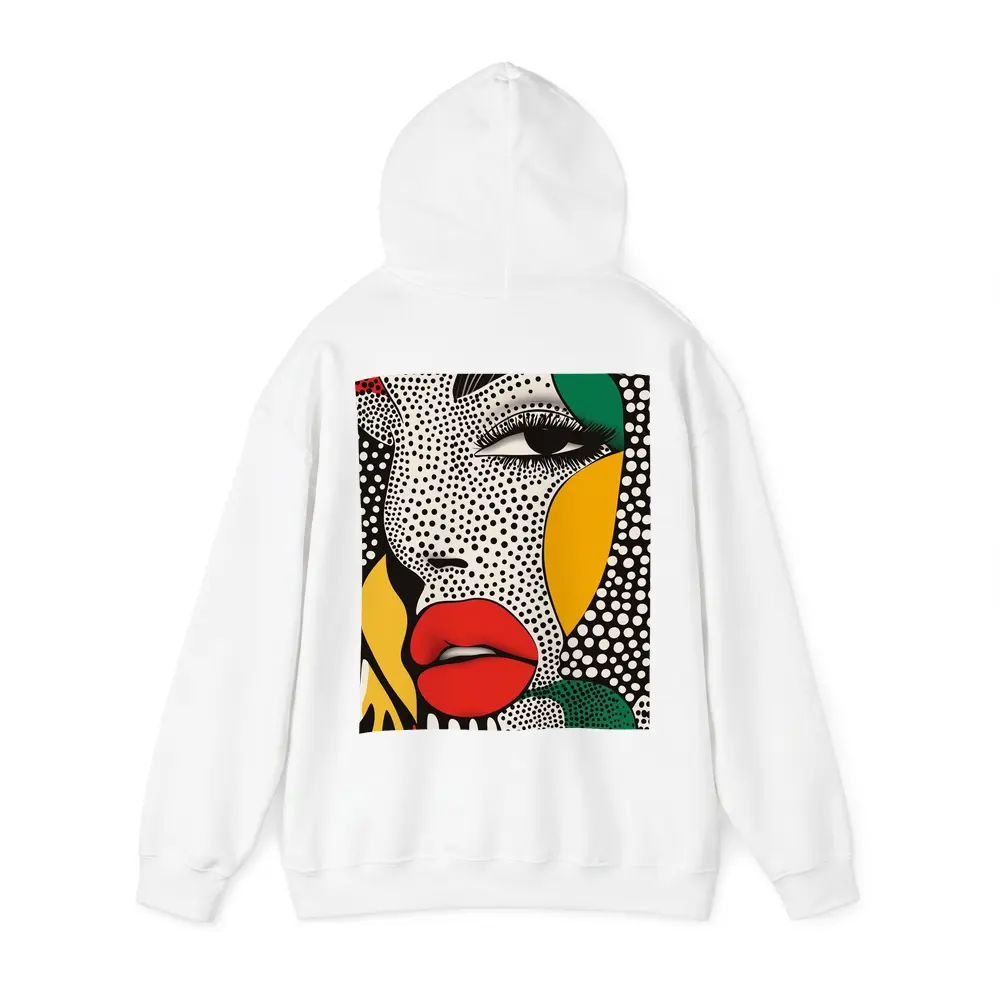 Pop Art Woman Face Bold Primary Colors – Hoodies