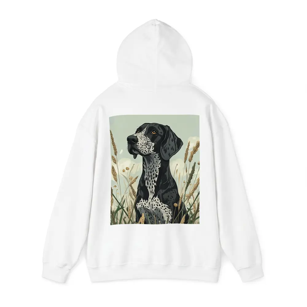 German Shorthaired Pointer Dog Wild Grass Field – Hoodies