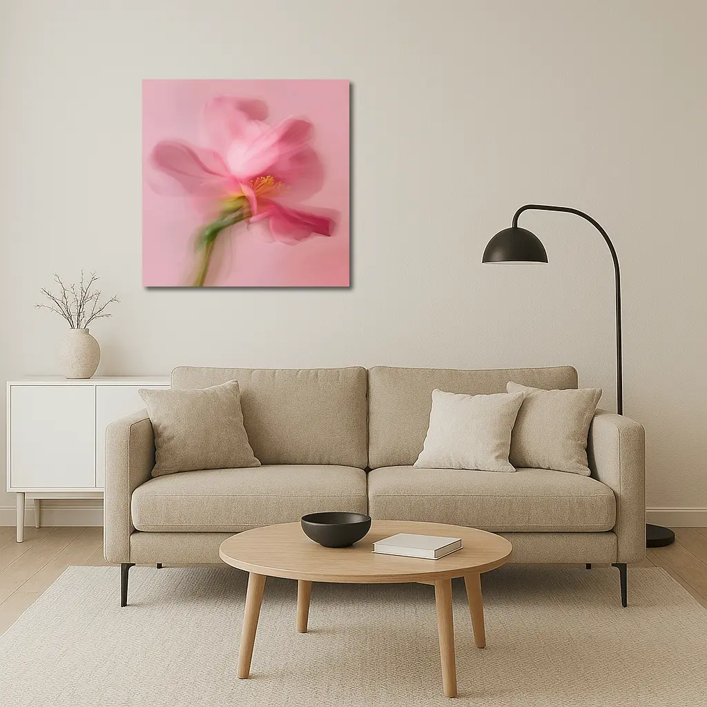 Pink Cosmos Flower Soft Blur Art – Wall Art