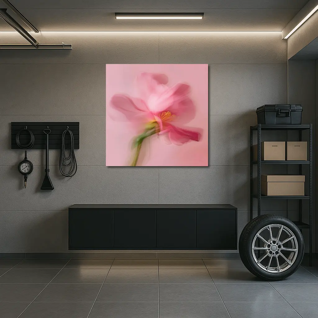 Pink Cosmos Flower Soft Blur Art – Wall Art