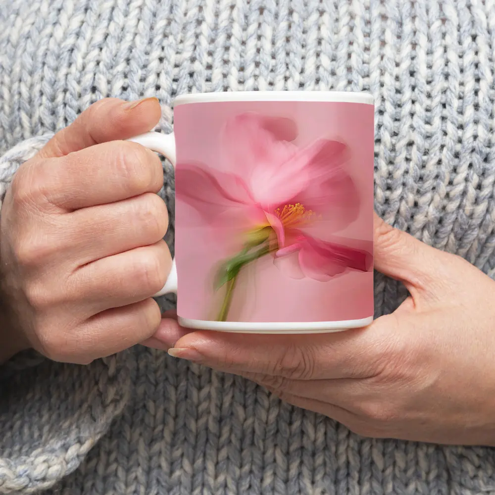 Pink Cosmos Flower Soft Blur Art – Mugs