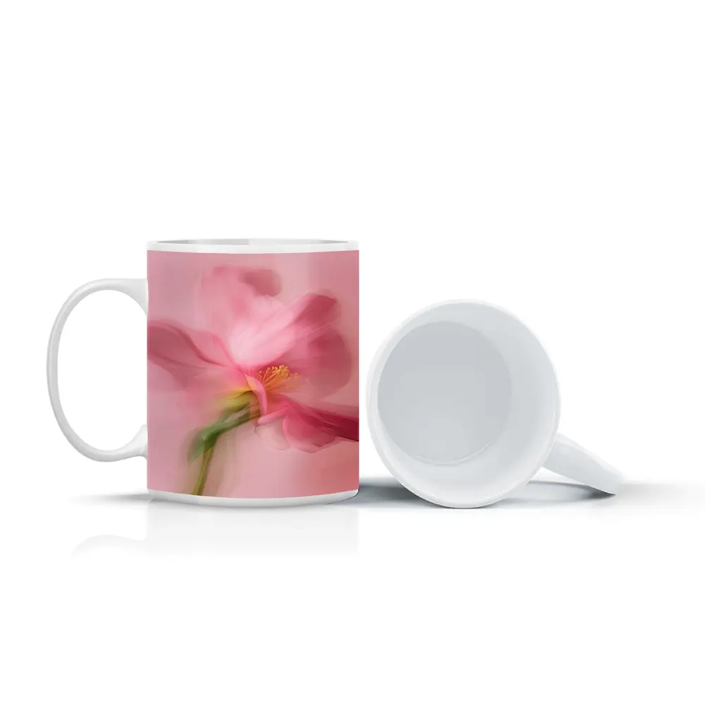 Pink Cosmos Flower Soft Blur Art – Mugs