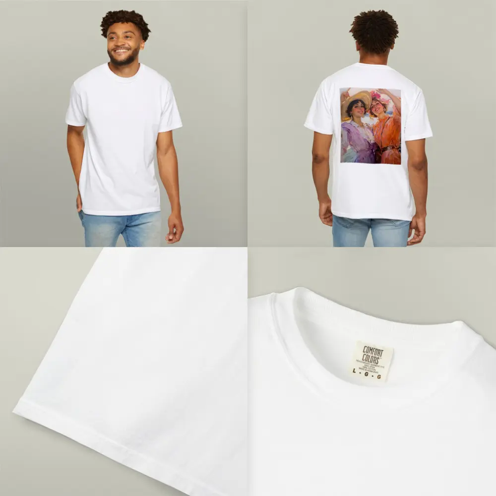 Two Women Dancing Impressionist Oil Painting – T-Shirts