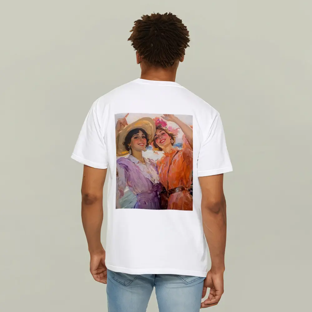 Two Women Dancing Impressionist Oil Painting – T-Shirts