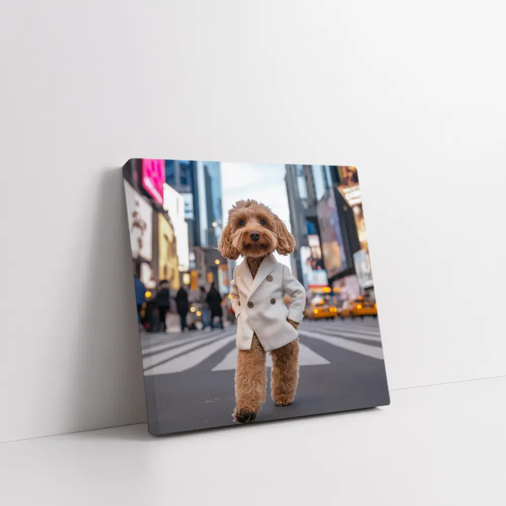 Cockapoo Dog White Coat New York City – Wall Art