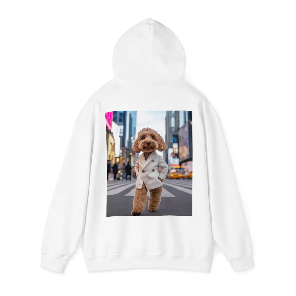 Cockapoo Dog White Coat New York City – Hoodies