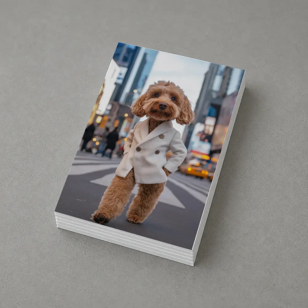 Cockapoo Dog White Coat New York City – Postcards