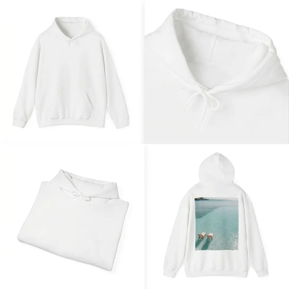 Two Sun Chairs Clear Turquoise Tropical Lagoon – Hoodies