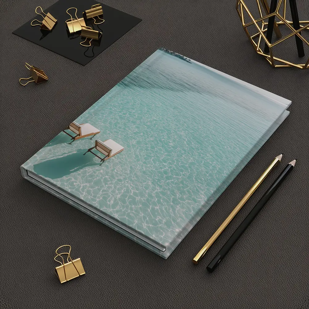 Two Sun Chairs Clear Turquoise Tropical Lagoon – Notebooks