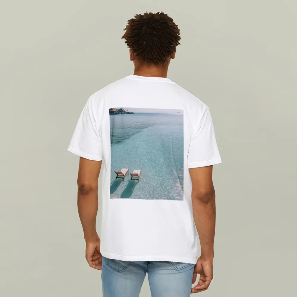 Two Sun Chairs Clear Turquoise Tropical Lagoon – T-Shirts