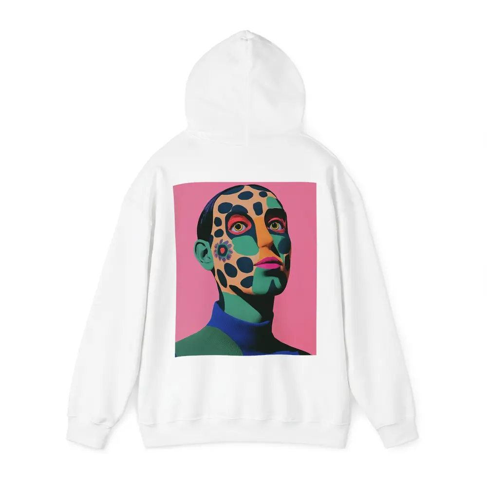 Pop Art Portrait Woman Pink Background – Hoodies