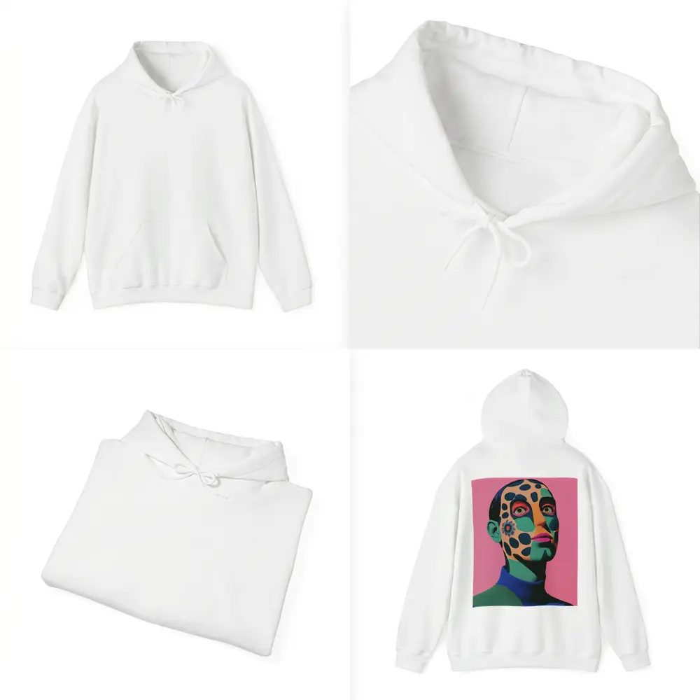 Pop Art Portrait Woman Pink Background – Hoodies