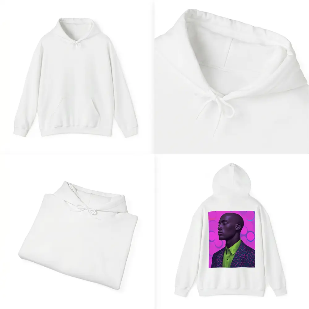 Man Portrait Pop Art Pink Background – Hoodies