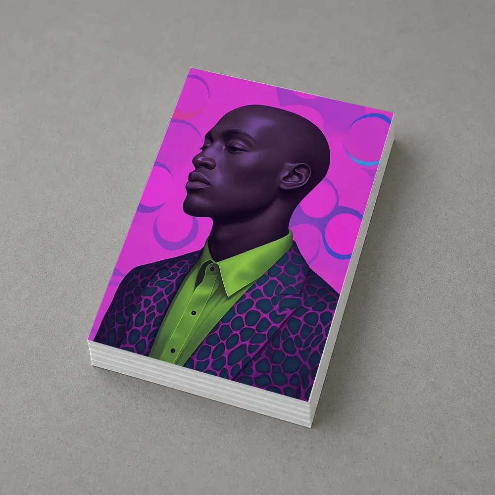 Man Portrait Pop Art Pink Background – Postcards