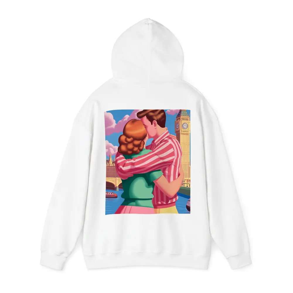 Couple Kissing Big Ben London Pop Art – Hoodies