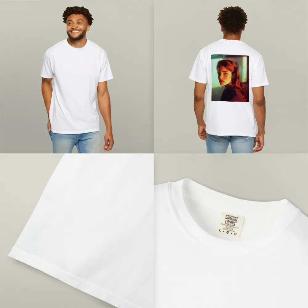 Retro Woman Portrait Warm Cinematic Light – T-Shirts