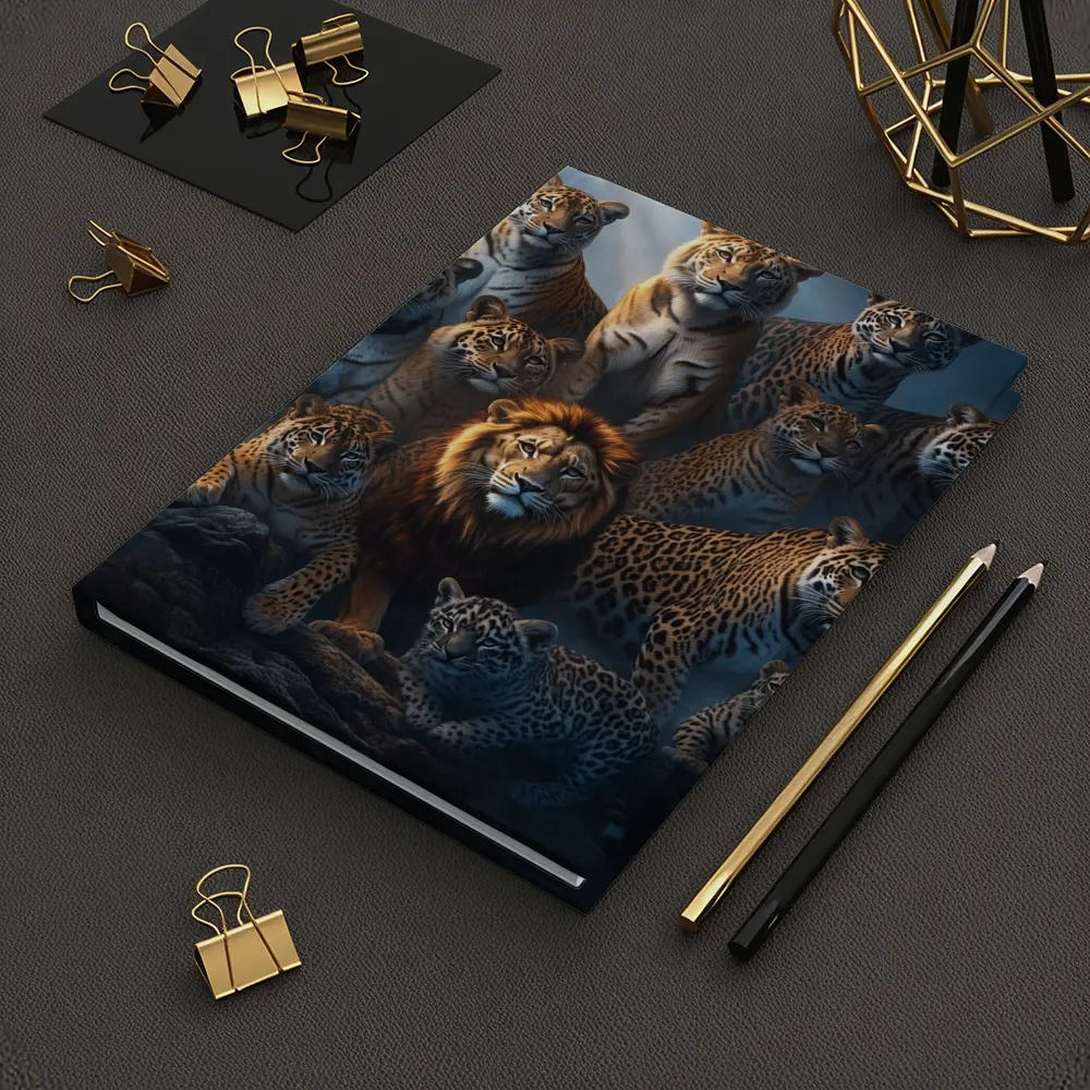 Lions Tigers Leopards Big Cats Dark Misty – Notebooks