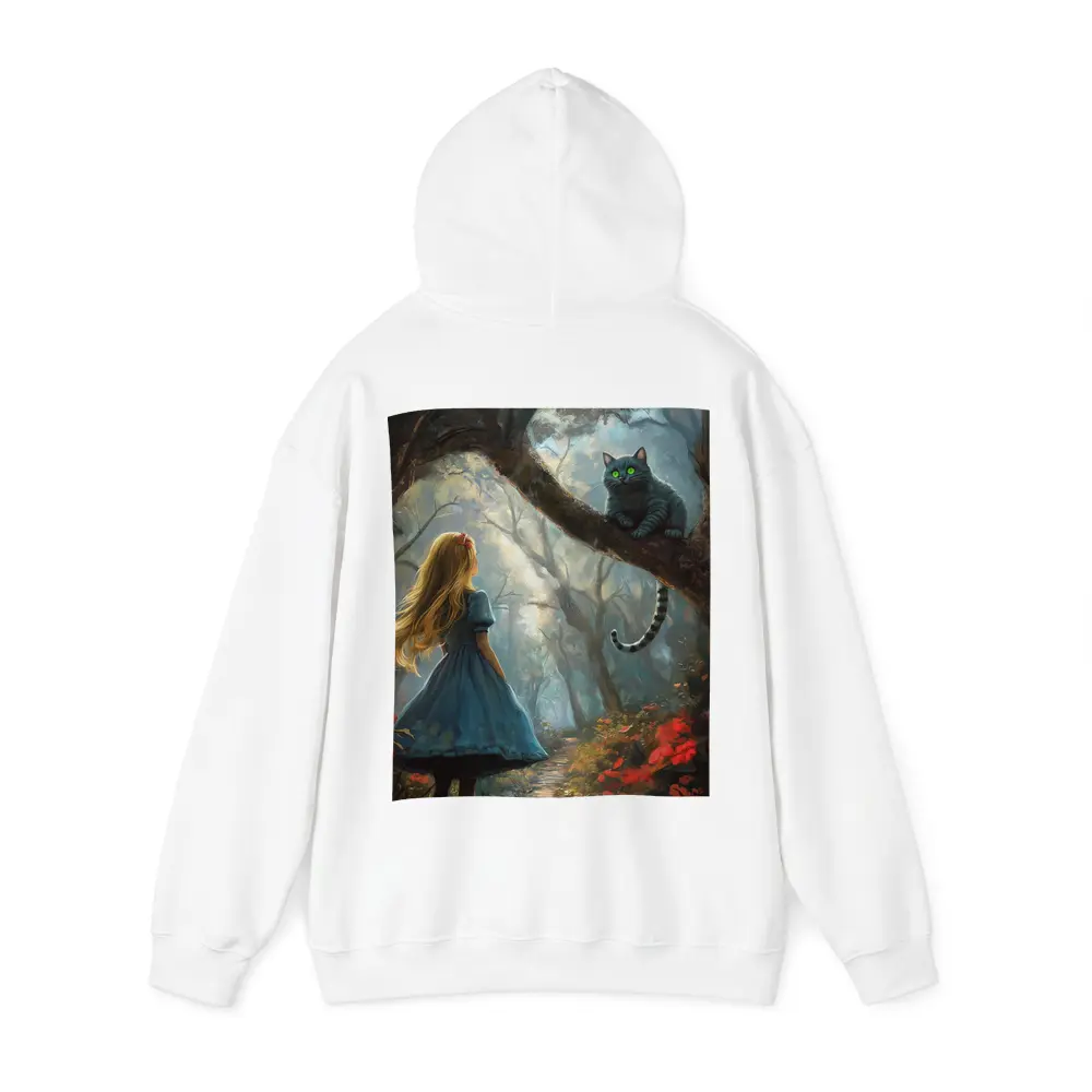 Alice And Cheshire Cat Dark Fantasy Forest – Hoodies