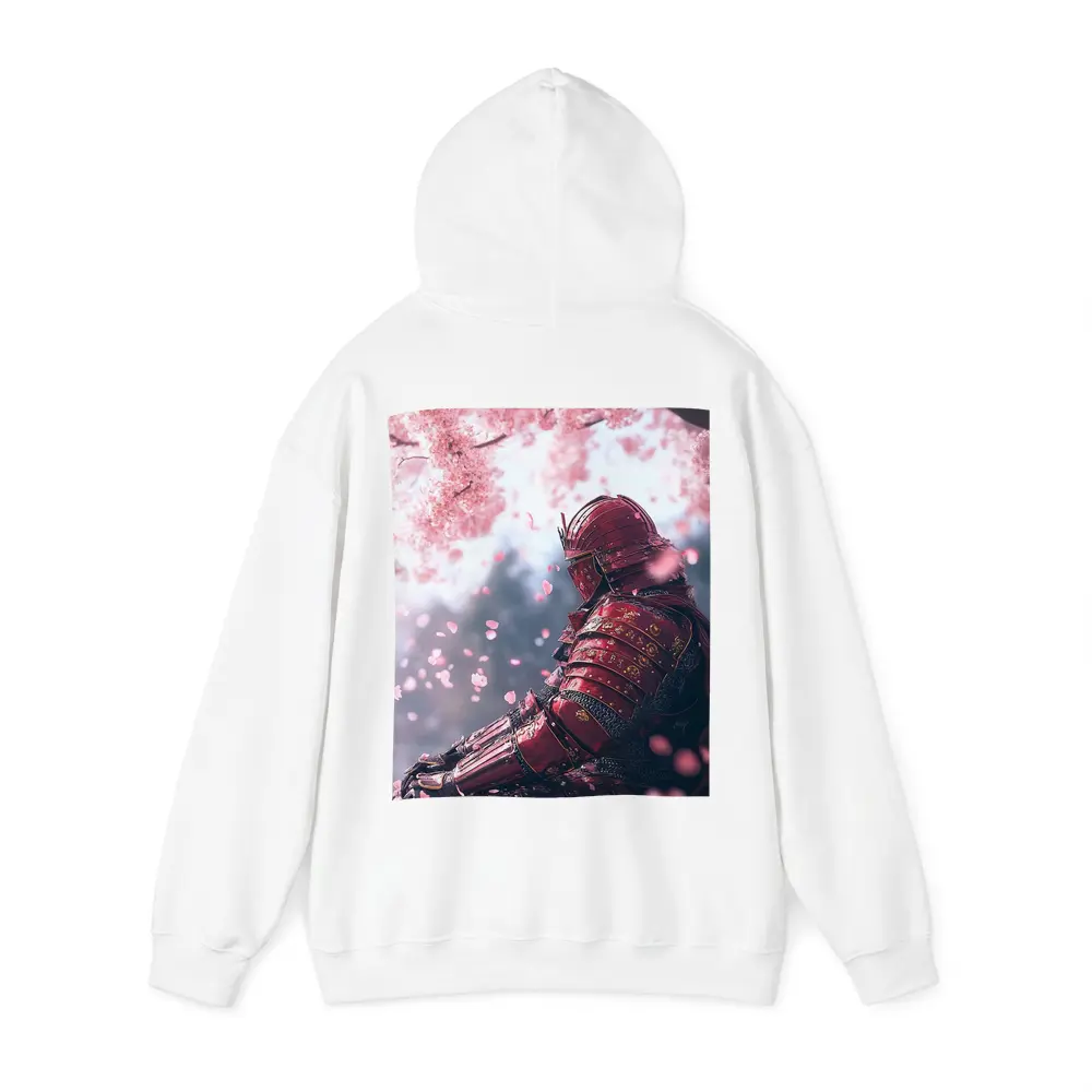 Red Samurai Armor Cherry Blossom Petals – Hoodies