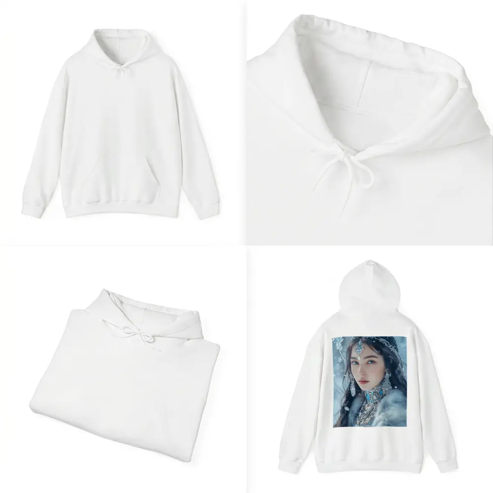 Ice Queen Fantasy Portrait Winter Snow – Hoodies