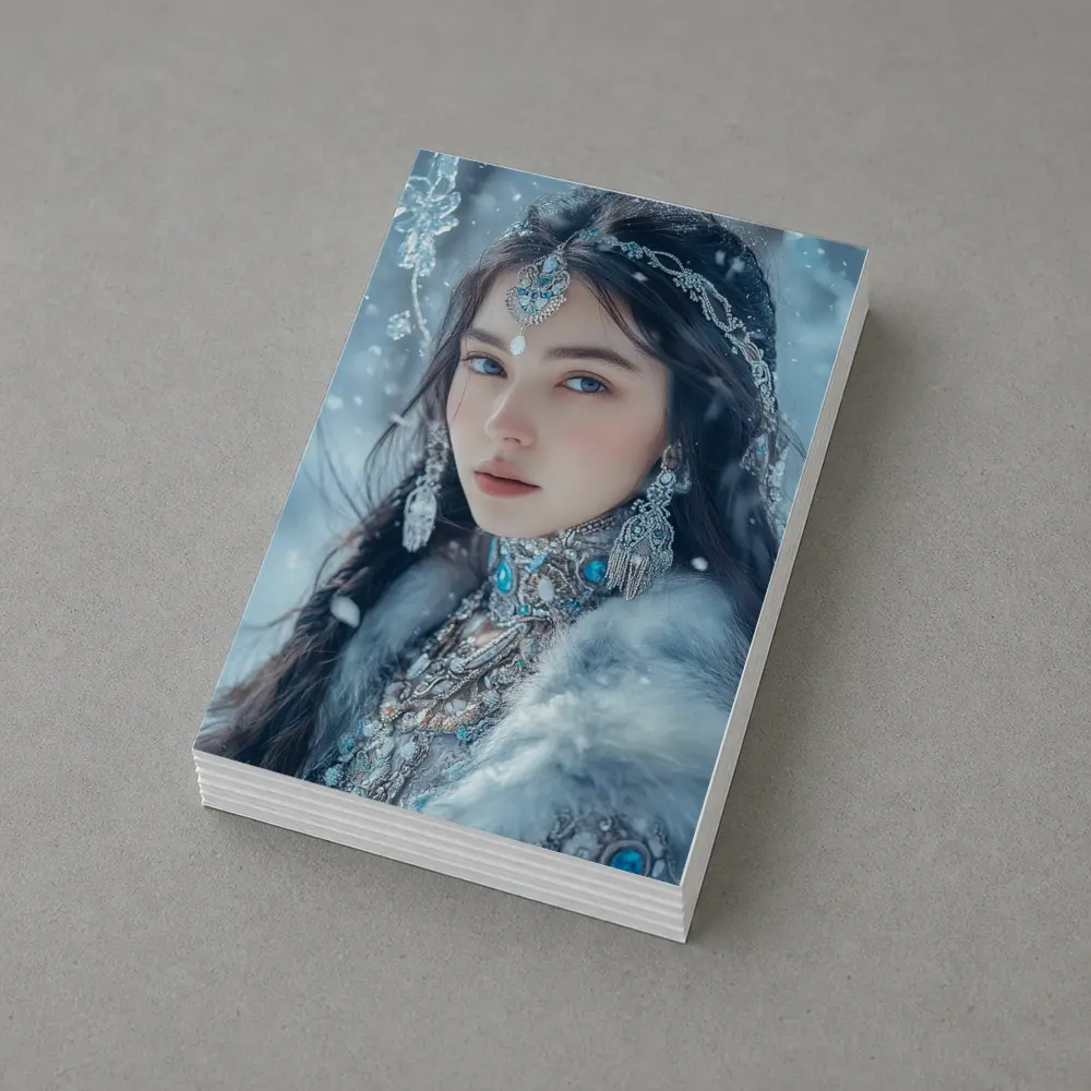 Ice Queen Fantasy Portrait Winter Snow – Postcards